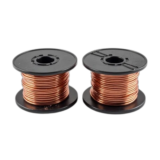 jewelry, two, spools, copper transparent PNG cut-out