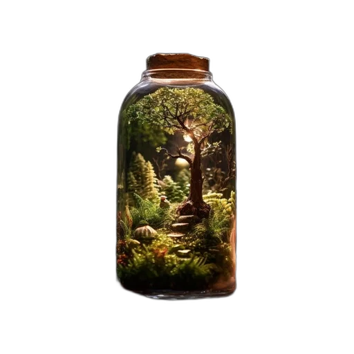 bottle, dress, photorealistic, 3d render transparent PNG cut-out