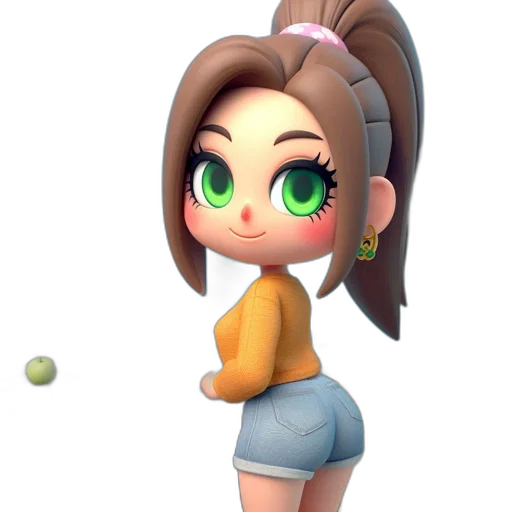 dress, staff, 3d render, concept art transparent PNG cut-out