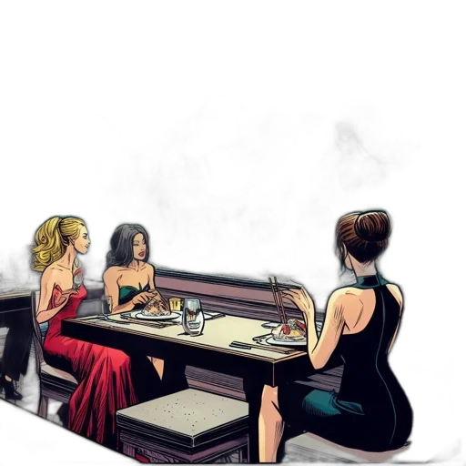 dress, jewelry, concept art, comic book art transparent PNG cut-out