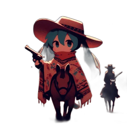 weapon, hat, staff, creature transparent PNG cut-out