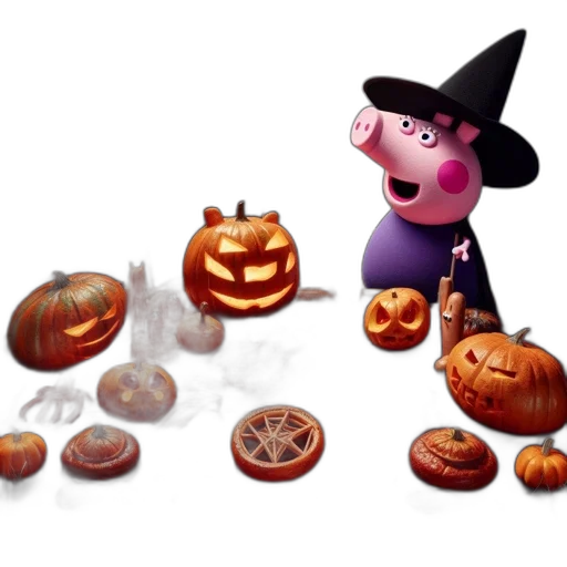 food, concept art, 3d render, peppa transparent PNG cut-out