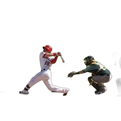 concept art, baseball, player, red transparent PNG cut-out