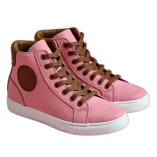 shoes, 3d render, photorealistic, vaporwave transparent PNG cut-out
