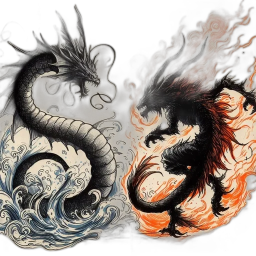 dragon, fantasy art, concept art, photorealistic transparent PNG cut-out