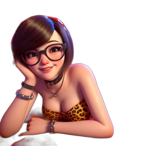 dress, jewelry, cartoon, 3d render transparent PNG cut-out