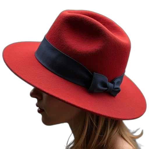 hat, crown, red, two transparent PNG cut-out