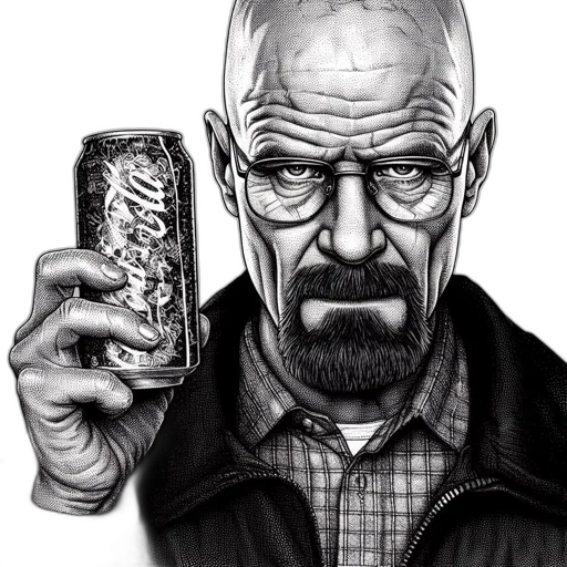 face, bottle, weapon, comic book art transparent PNG cut-out