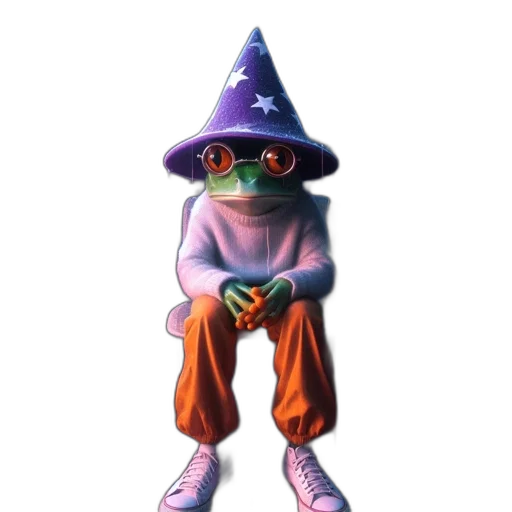 staff, hat, mask, creature transparent PNG cut-out