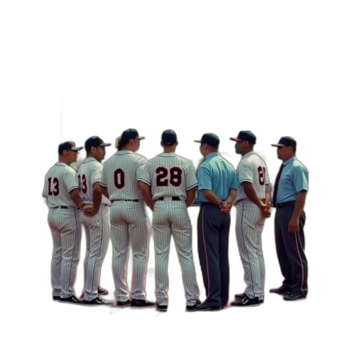 group, men, including, umpires transparent PNG cut-out