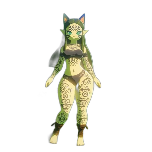 mask, creature, dragon, staff transparent PNG cut-out
