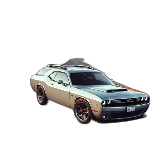car, weapon, 3d render, photorealistic transparent PNG cut-out