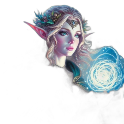 fantasy art, concept art, pixel art, watercolor transparent PNG cut-out