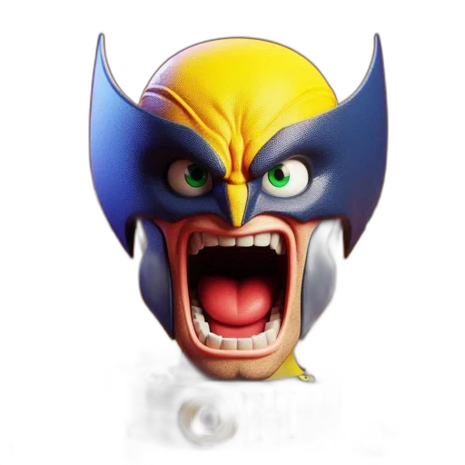 mask, face, 3d render, concept art transparent PNG cut-out