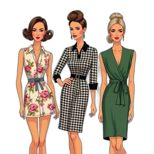 dress, cartoon, concept art, photorealistic transparent PNG cut-out