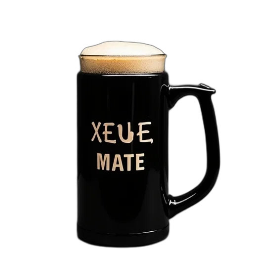 3d render, black, growler, message transparent PNG cut-out