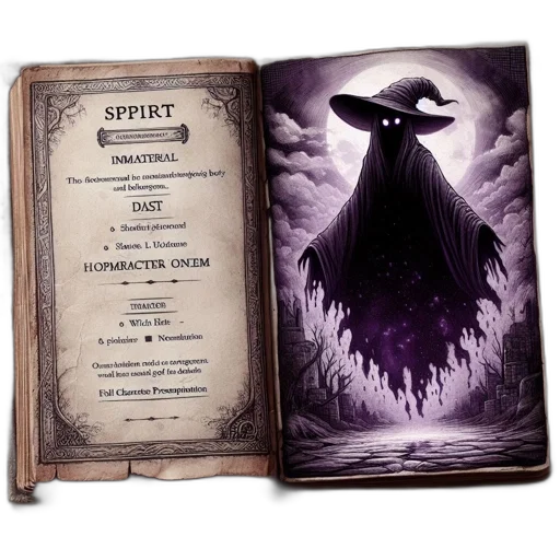concept art, open, book, titled transparent PNG cut-out