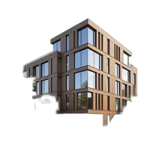 building, 3d render, photorealistic, concept art transparent PNG cut-out