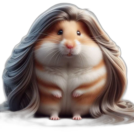 hair, animal, creature, dress transparent PNG cut-out