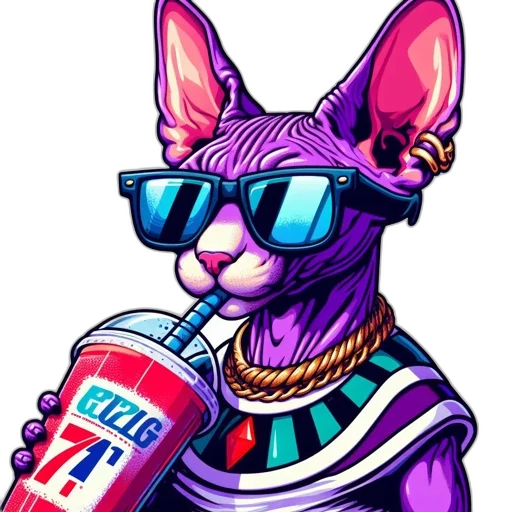 jacket, animal, vaporwave, cyberpunk transparent PNG cut-out