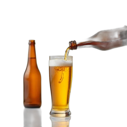 bottle, weapon, 3d render, photorealistic transparent PNG cut-out