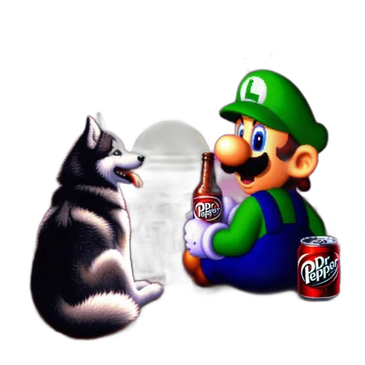 animal, bottle, food, pixel art transparent PNG cut-out