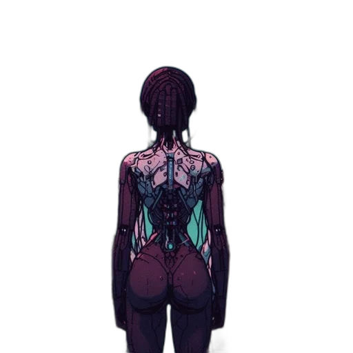 dress, jacket, robot, creature transparent PNG cut-out
