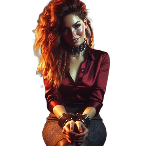 jacket, dress, hair, jewelry transparent PNG cut-out
