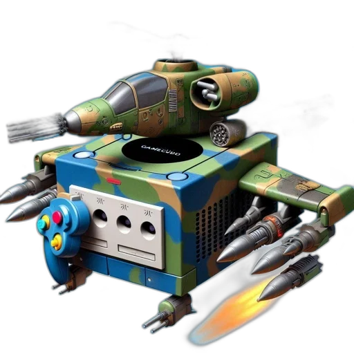 weapon, robot, concept art, 3d render transparent PNG cut-out