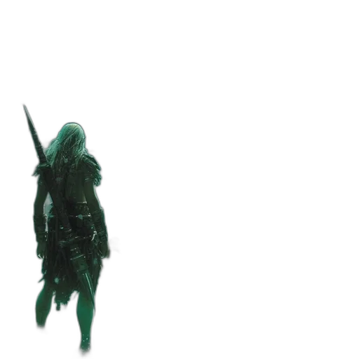 sword, creature, mask, staff transparent PNG cut-out