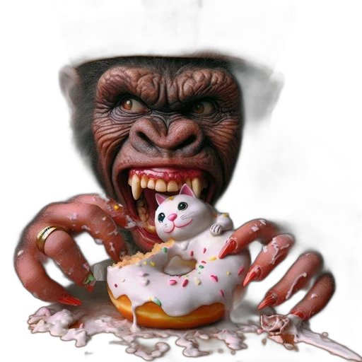 food, creature, animal, photorealistic transparent PNG cut-out