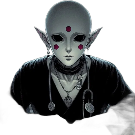 mask, staff, face, jewelry transparent PNG cut-out