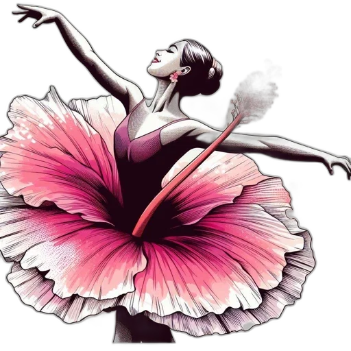 dress, flower, photorealistic, watercolor transparent PNG cut-out