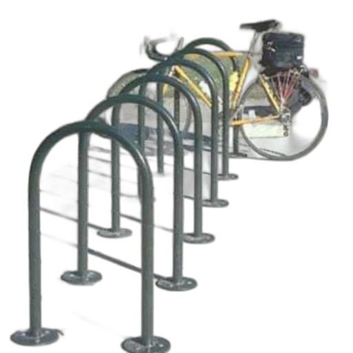 3d render, bicycle, parked, green transparent PNG cut-out