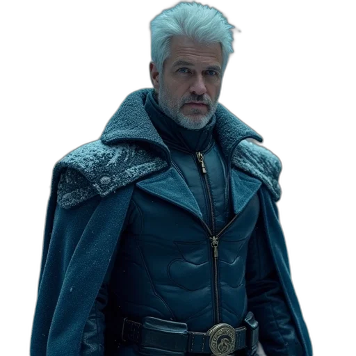 jacket, staff, concept art, comic book art transparent PNG cut-out