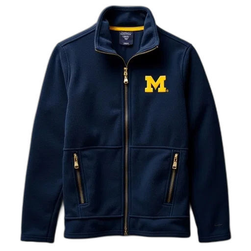 jacket, navy, university, michigan transparent PNG cut-out