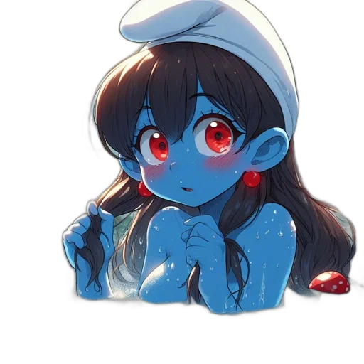 staff, creature, hat, face transparent PNG cut-out