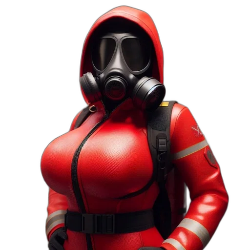 mask, jacket, dress, concept art transparent PNG cut-out