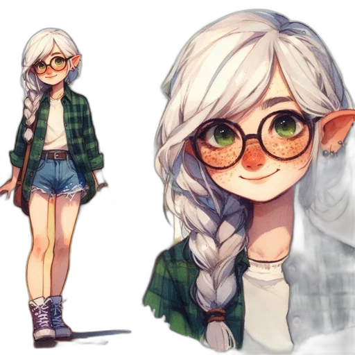 concept art, fantasy art, watercolor, pixel art transparent PNG cut-out