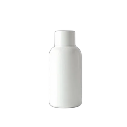 bottle, hair, dress, 3d render transparent PNG cut-out