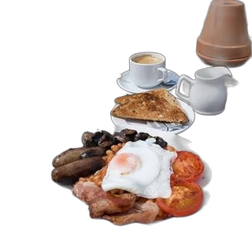 food, 3d render, hearty, breakfast transparent PNG cut-out