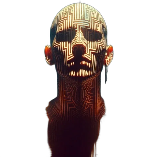 mask, face, robot, creature transparent PNG cut-out