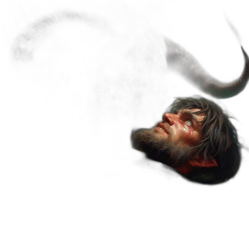 face, dragon, hair, mask transparent PNG cut-out