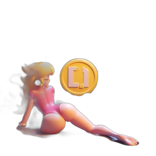 concept art, pixel art, 3d render, cartoon transparent PNG cut-out