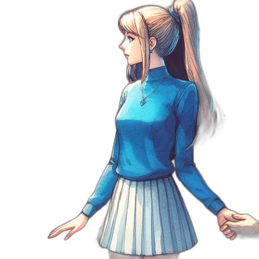 dress, jacket, robot, face transparent PNG cut-out