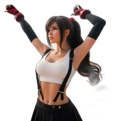 3d render, concept art, anime, fantasy art transparent PNG cut-out