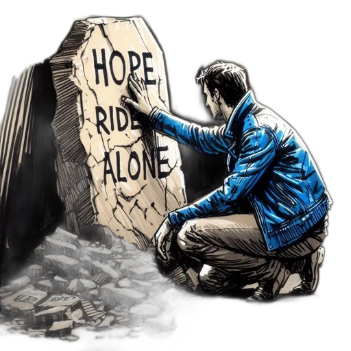 comic book art, concept art, man, blue transparent PNG cut-out