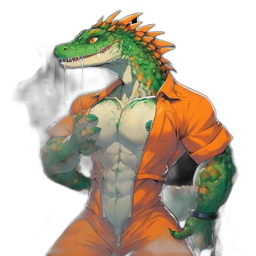 dragon, animal, creature, staff transparent PNG cut-out