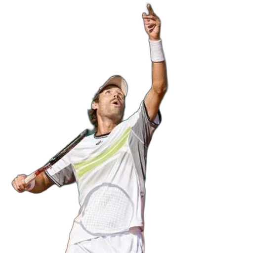 photorealistic, cartoon, tennis, player transparent PNG cut-out