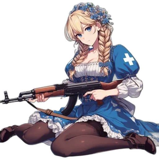 weapon, dress, staff, animal transparent PNG cut-out